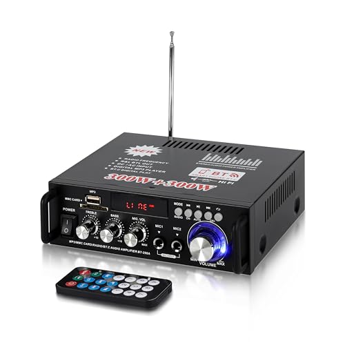 Imagen principal de Amplificador Audio 600W, HiFi Audio Stereo Bluetooth Radio Portátil p
