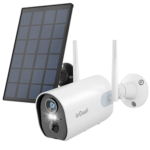 Imagen principal de ieGeek 2K Camara de Vigilancia WiFi Exterior con Batería Recargable d