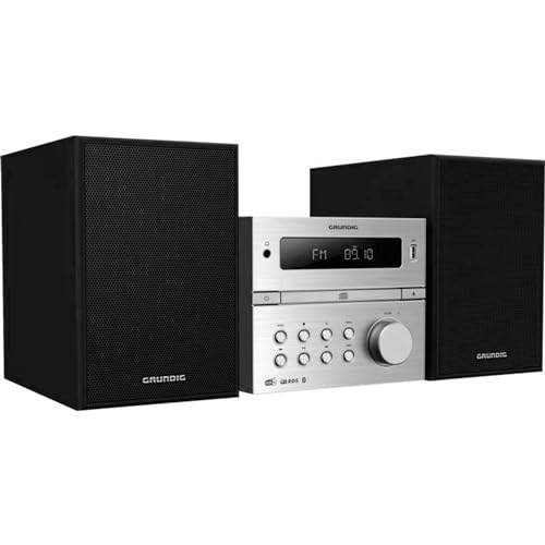 Imagen principal de GRUNDIG CMS 4200 BT Dab+ Micro HiFi System, Plata-Negro, GHF1070