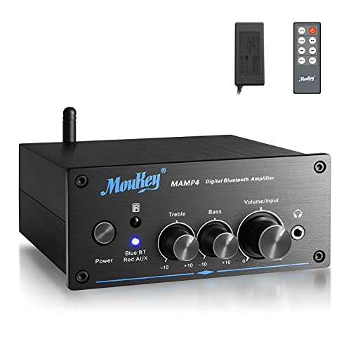 Imagen principal de Amplificador Audio Bluetooth 200 W, Moukey Receptor de Potencia de Aud