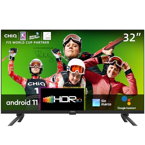 Imagen principal de CHiQ L32G7L, Smart TV 32 (80cm), TV con Android 11, Frameless TV, Netf