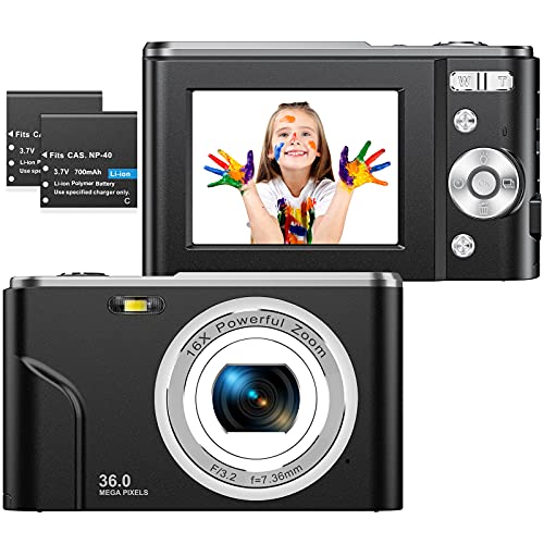 Imagen principal de ZORNIK 1080P - Cámara Digital compacta, 2,4 Pulgadas, LCD, Recargable