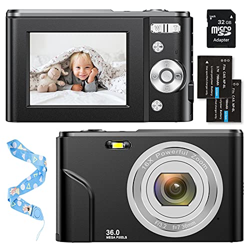 Imagen principal de Compactas Cámaras Digitales 2,4?? 1080P 36 MP HD Camara Fotos Recarga
