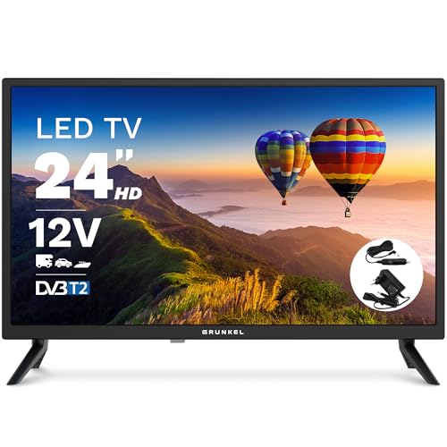 Imagen principal de Grunkel - Televisor LED de 24 Pulgadas HD con Adaptador a 12V para Cam