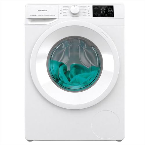 Imagen principal de Hisense WFGE801439VM - Lavadora con Vapor Antibacterias, Carga Frontal