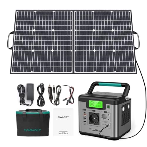 Imagen principal de SWAREY Estación de Energía Portátil, 518Wh Generador Solar con Pane