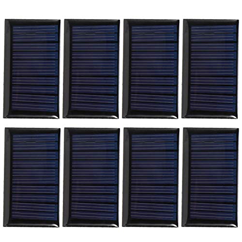 Imagen principal de Ladieshow Mini Panel Solar, 8PCS 30MA 5V Mini Paneles de células sola