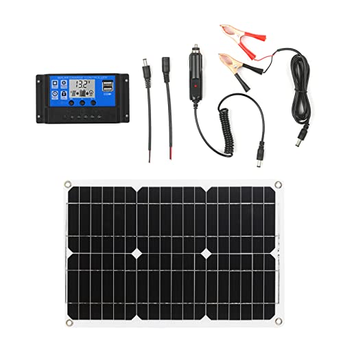 Imagen principal de Kit de Panel Solar Monocristalino de 12 V/18 W, Panel Solar de Doble S
