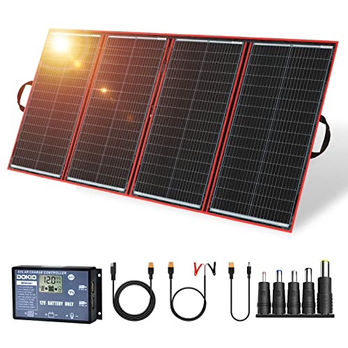 Imagen principal de DOKIO Panel Solar Portátil Plegable 300W 18V Kit monocristalino, incl