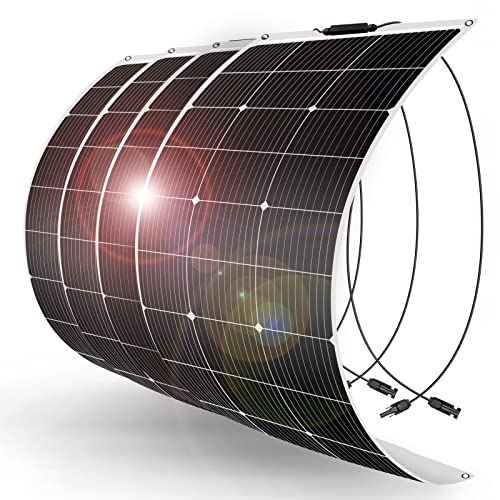 Imagen principal de DOKIO 4PC Panel Solar Flexible 100W 18V ETFE Monocristalino Fotovoltai