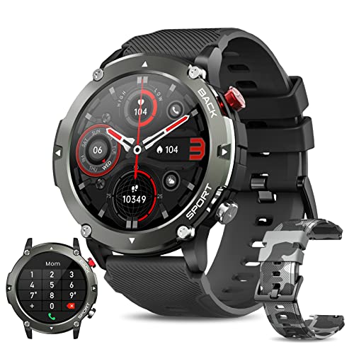 Imagen principal de Smartwatch Hombre Militar, Reloj Inteligente Llamada Bluetooth 5.1, 1.