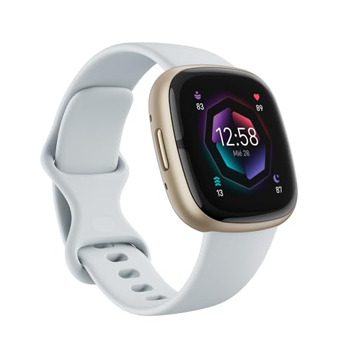 Imagen principal de Fitbit Sense 2,Blue Mist/Soft Gold Smartwatch, Unisex-Adult, Azul Nieb