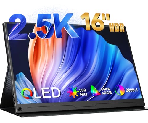Imagen principal de UPERFECT Monitor Portatil QLED 2.5K 16 Pulgadas Pantalla Portatil 150%