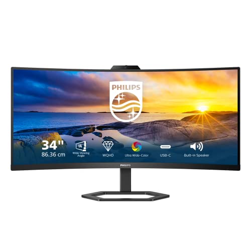 Imagen principal de Philips 34E1C5600HE Monitor 34 Pulgadas UWQHD Curvo, 100Hz, VA, 1 ms M