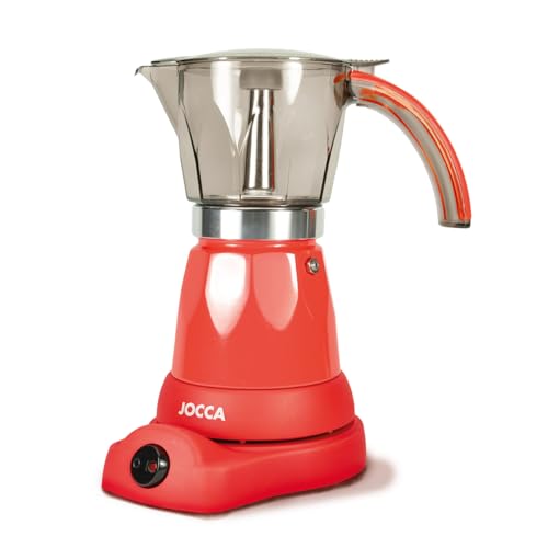 Imagen principal de Jocca - Cafetera Italiana Electrica 6 Tazas con Base Giratoria 360° y