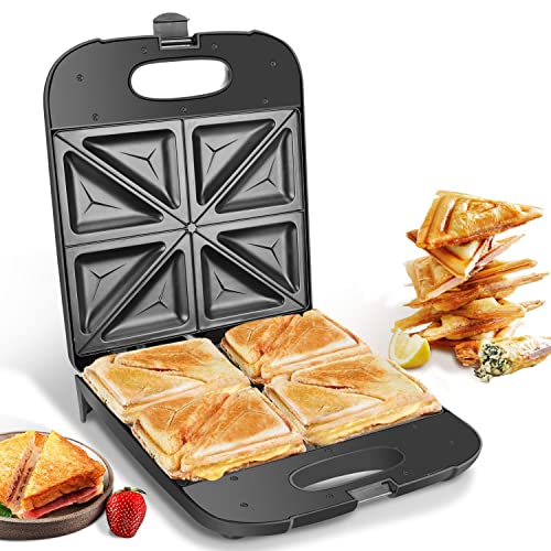 Imagen principal de Aigostar Dylan - Sandwichera XXL para 4 Sándwiches, 1400W, Recubrimie