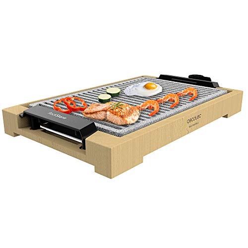 Imagen principal de Cecotec Plancha de asar eléctrica Tasty&Grill 2000 Bamboo LineStone. 