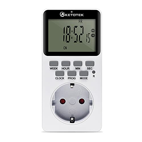 Imagen principal de Temporizador Enchufe Digital Programable Enchufe de Salida 16A 3600W P