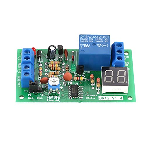 Imagen principal de Tyenaza Temporizador 12V, DC12V 1-99s / 1-99min Ajustable Temporizador