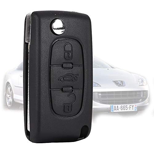 Imagen principal de 3 Botones Carcasa de Control Llave de Coche para Peugeot 407/407 SW