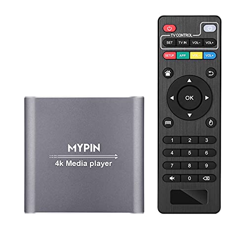 Imagen principal de Reproductor Multimedia 4K, MYPIN Media Player con Control Remoto para 