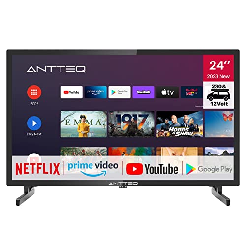 Imagen principal de Antteq AG24N1C Smart TV 24 Pulgadas (61 cm) con Adaptador para Auto 12