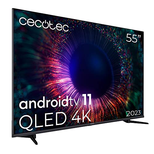 Imagen principal de Cecotec Televisor QLED 55? Smart TV V1+ Series VQU11055. 4K UHD, Andro