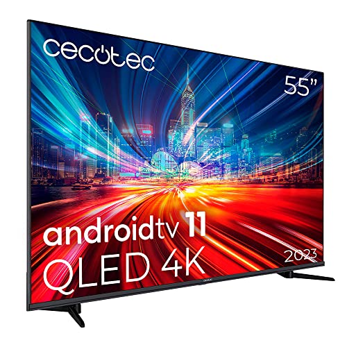 Imagen principal de Cecotec TV QLED 55? Smart TV V1+ Series VQU11055+S. 4K UHD, Android 11