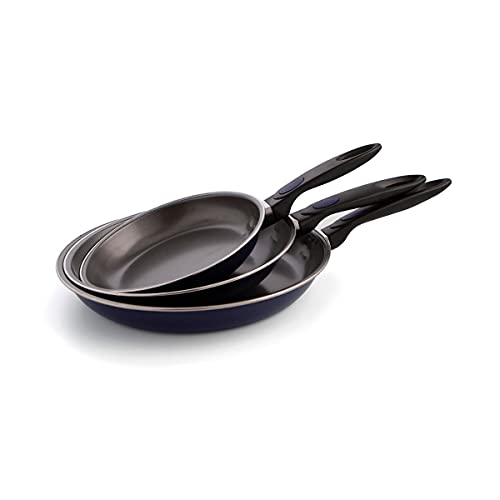 Imagen principal de QUID NUIT - Set 3 Sartenes Aluminio Estampado 20/24/28Cm azules