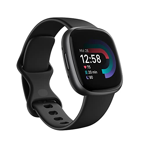 Imagen principal de Fitbit Versa 4,Black/Graphite Smartwatch, Unisex-Adult, Negro/Aluminio