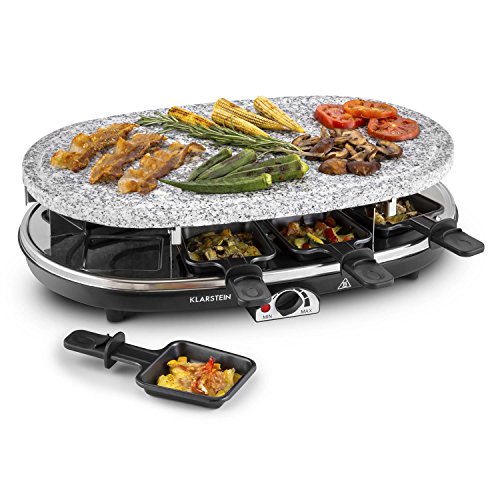 Imagen principal de Klarstein Steaklette raclette con parrilla (1.500 W, regulador de temp