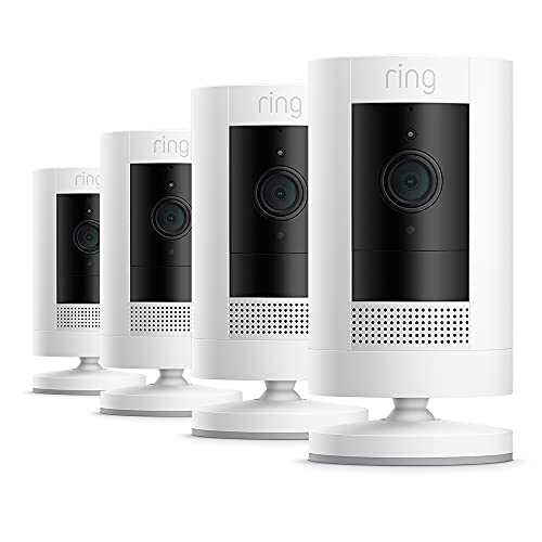 Imagen principal de Ring Stick Up Cam Plug-In, cámara de seguridad HD con comunicación b
