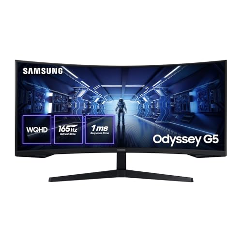 Imagen principal de Samsung Odyssey G55T Curved Gaming Monitor 34, Ultra WQHD, 3440x1440, 