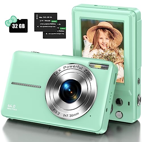 Imagen principal de Camara Fotos Digital con Tarjeta de Memoria Micro 32G, 1080P Cámara D