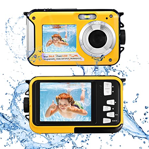 Imagen principal de Kotsy Cámara Digital Impermeable, Full HD 2.7K 48MP Doble Pantalla An