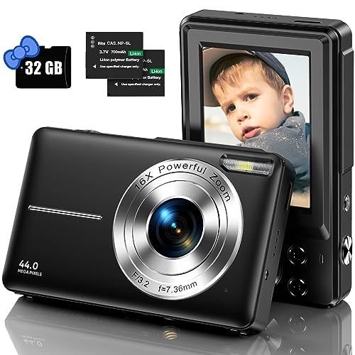 Imagen principal de Camara Fotos Digital con Tarjeta de Memoria Micro 32G, 1080P Cámara D