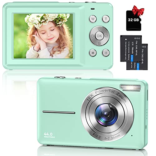 Imagen principal de Cámara Fotos Niños Cámara Digital Compacta con Tarjeta de 32GB, 108