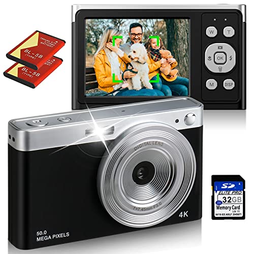Imagen principal de Cámara Digital, cámara compacta de 50 MP 4 K Full HD, cámara autofo