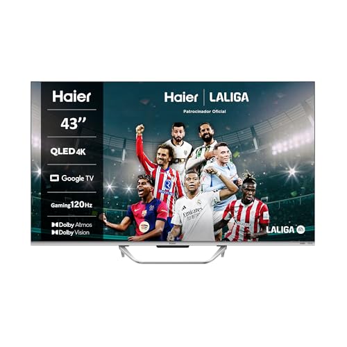 Imagen principal de Haier QLED 4K UHD H43Q800UX, 43, Smart TV, Google TV, Dolby Atmos y Do