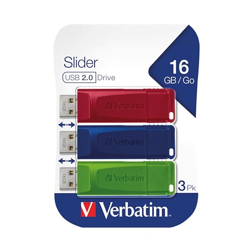 Imagen principal de Verbatim Memorias USB, Azul/Verde/Rojo