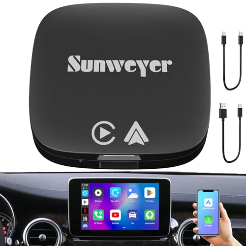 Imagen principal de sunweyer SW05 Adaptador CarPlay Android Auto Inalámbrico 2+32GB con P