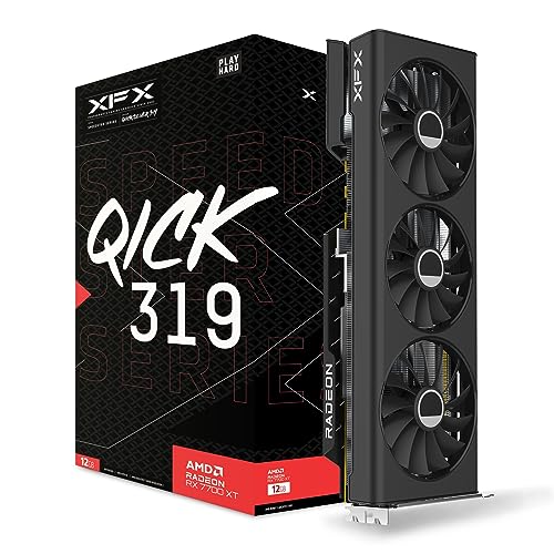 Imagen principal de XFX RX 7700XT QICK319 Black Gaming 12GB DDR6 3xDP/HDMI (RX-77TQICKB9)