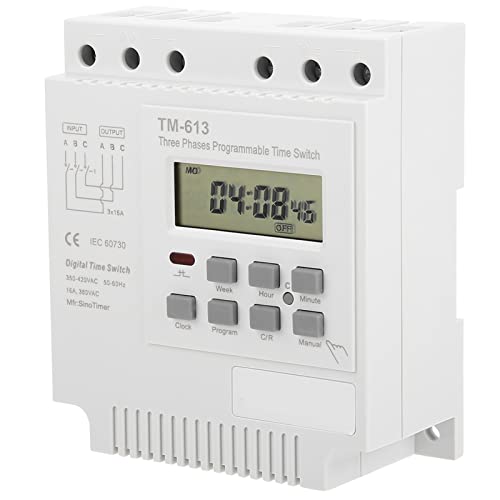 Imagen principal de DEWIN Relé de Tiempo Programable Trifásico, Temporizador de Encendid