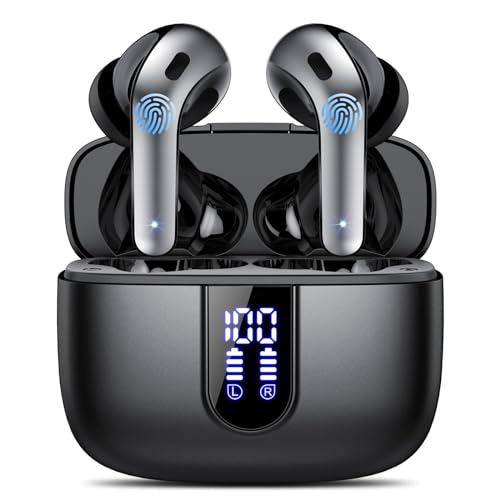 Imagen principal de Auriculares Inalámbricos Bluetooth, Auriculares Bluetooth 5.3, 4 Mic 