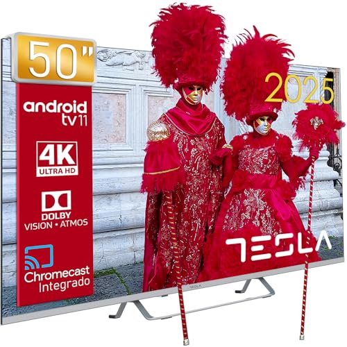 Imagen principal de TESLA - Smart TV de 50 (127cm), Televisión Resolución UHD, Android T