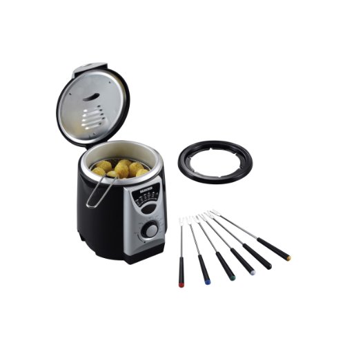 Imagen principal de Severin FR 2408 Mini-Friteuse, mit Fonduefunktion, 950ml, 840W, schwar