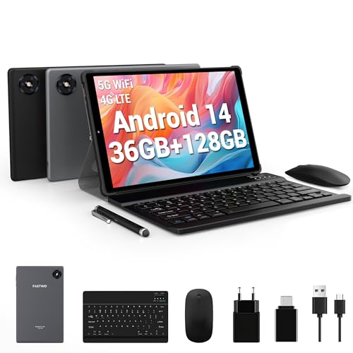 Imagen principal de FASTWD Android 14 Tablet de 10 Pulgadas, 36 GB RAM + 128 GB ROM, 5G Wi
