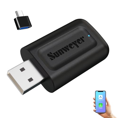 Imagen principal de Sunweyer neuester Adaptador Inalámbrico CarPlay & Android Auto 2 IN 1