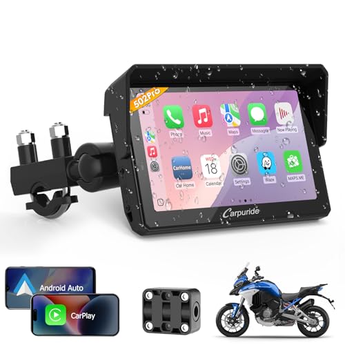 Imagen principal de Carpuride W502PRO Motocicleta CarPlay Android Auto Bluetooth Dual Nav 