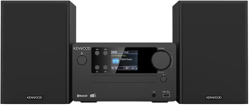 Imagen principal de Microcadena HiFi Kenwood M-725DAB-B con CD, USB, Dab+ y Bluetooth Audi